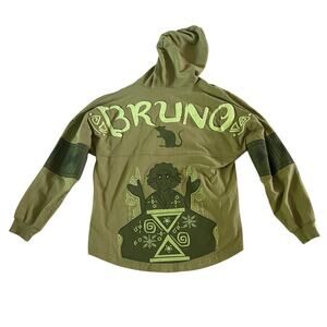 Disney Green Encanto Bruno Hooded Spirit Jersey Sz S Oversized